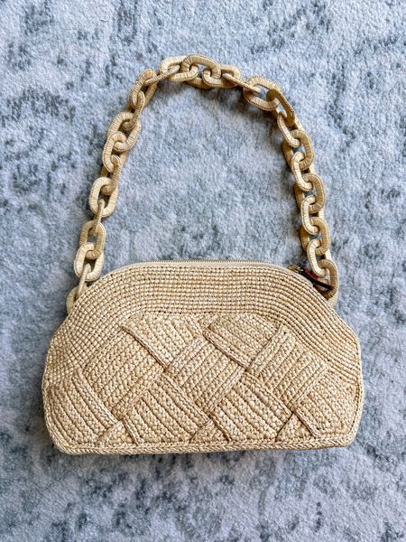 The cutest raffia handbag with chain link handle 😍

#LTKitbag #LTKtravel #LTKover40