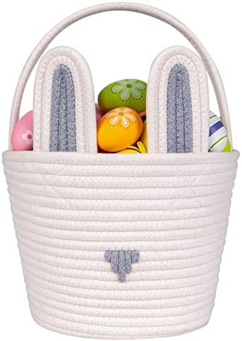 CubesLand Easter Baskets Easter Egg Hunt Baskets for Kids, Cute Bunny Gift Basket for Baby Easter... | Amazon (US)