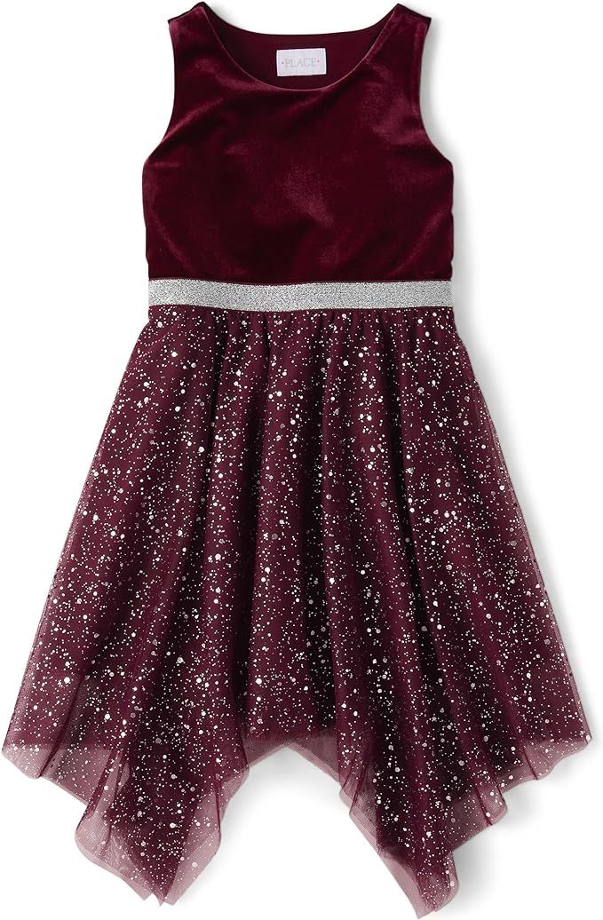 The Children's Place Girls' One Size Sleeveless Holiday Dressy Dress | Amazon (US)
