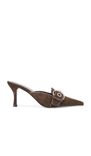 Park Ave Heel in Chocolate Brown | Revolve Clothing (Global)