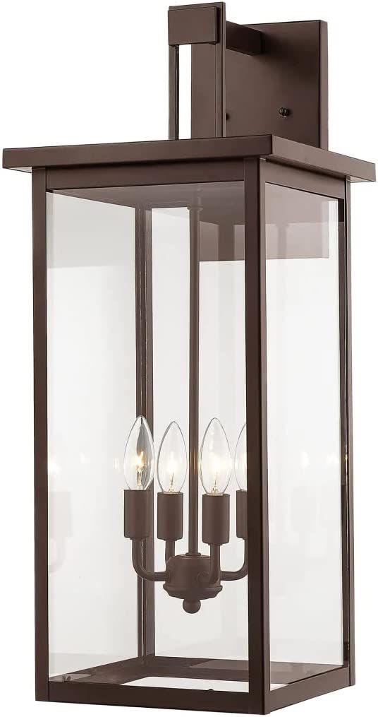 Millennium 2603-PBZ Transitional Four Light Outdoor Steel Sconce, Anti-Rust Powder Coat Bronze, W... | Amazon (US)