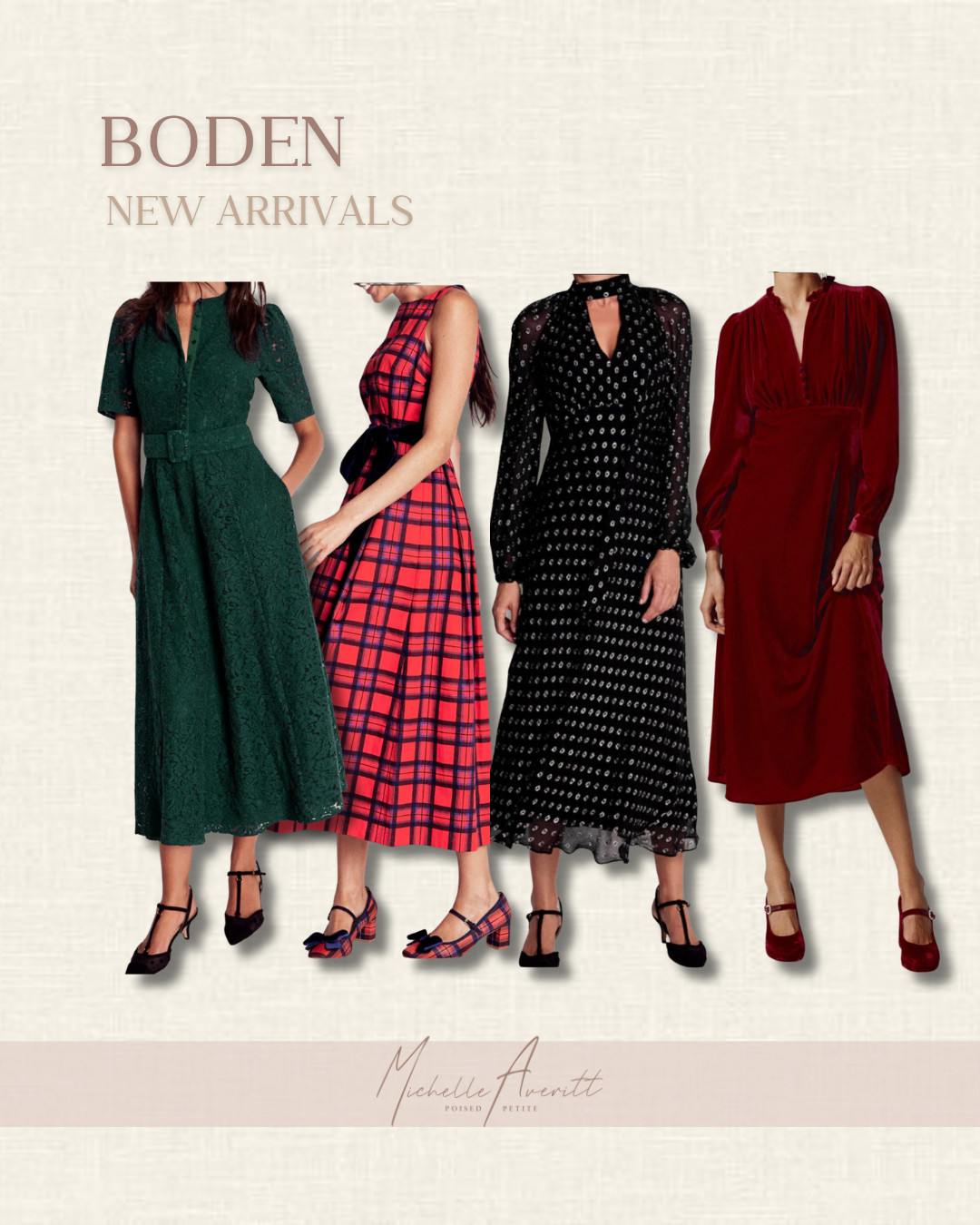 New Holiday Dresses Just Dropped! From bold statement pieces to timeless classics, Boden has your holiday styles covered!

petite fashion, petite style, fashion over 40, holiday fashion, holiday dresses 

 #LTKHoliday #LTKSeasonal #LTKStyleTip