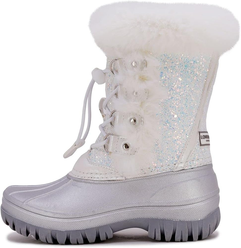 LONDON FOG Girls Youth and Toddler Icelyn Cold Weather Warm Lined Snow Boot girls boot in youth and  | Amazon (US)