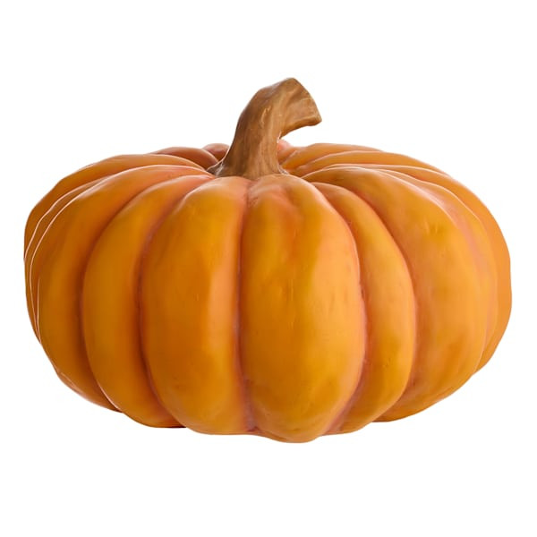 Orange Resin Pumpkin, 12" | At Home