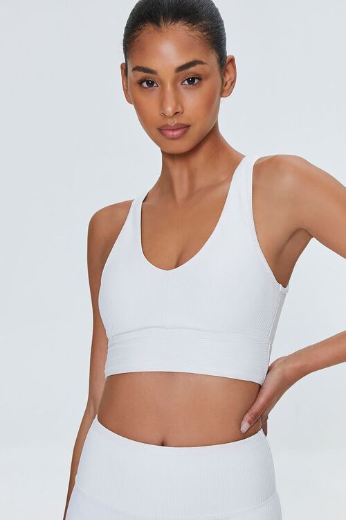 Ribbed Cutout Sports Bra | Forever 21 (US)