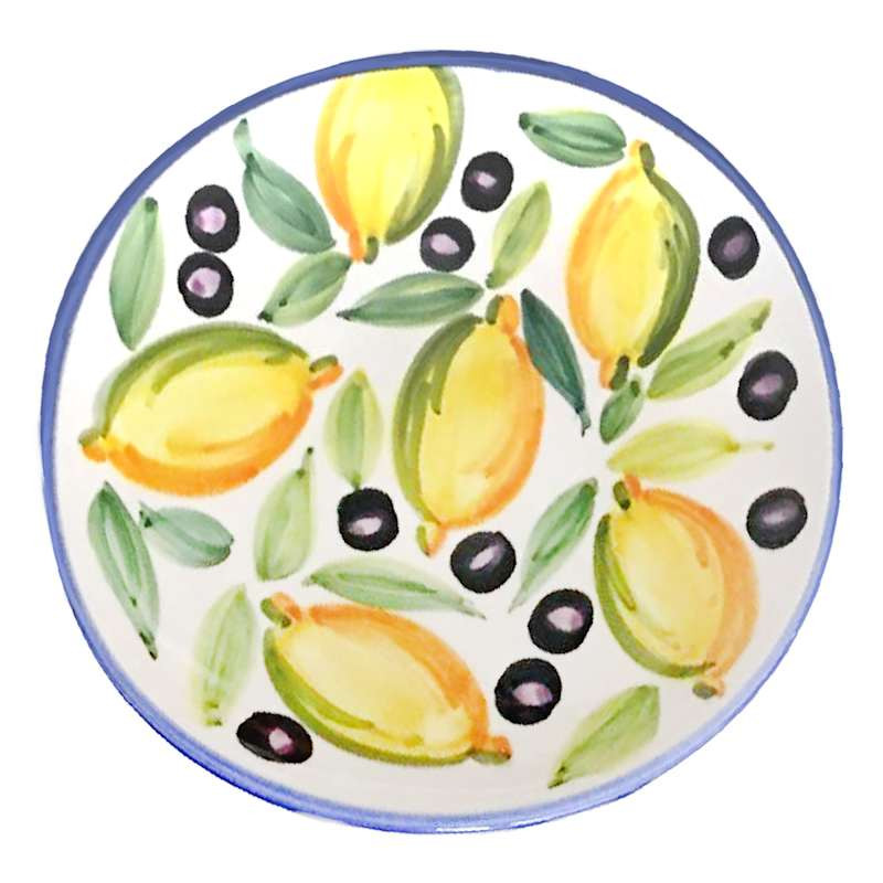 Segura Olive Hand Painted Dinner Plate, 10" | At Home
