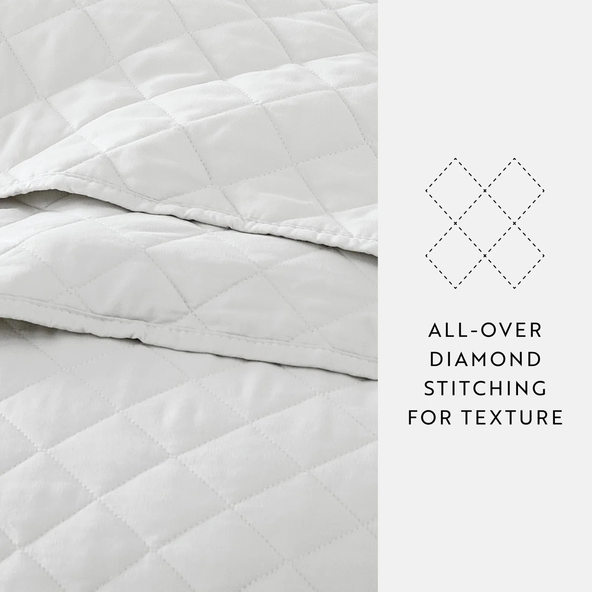 Becky Cameron Diamond Stich Quilt Set | Wayfair North America