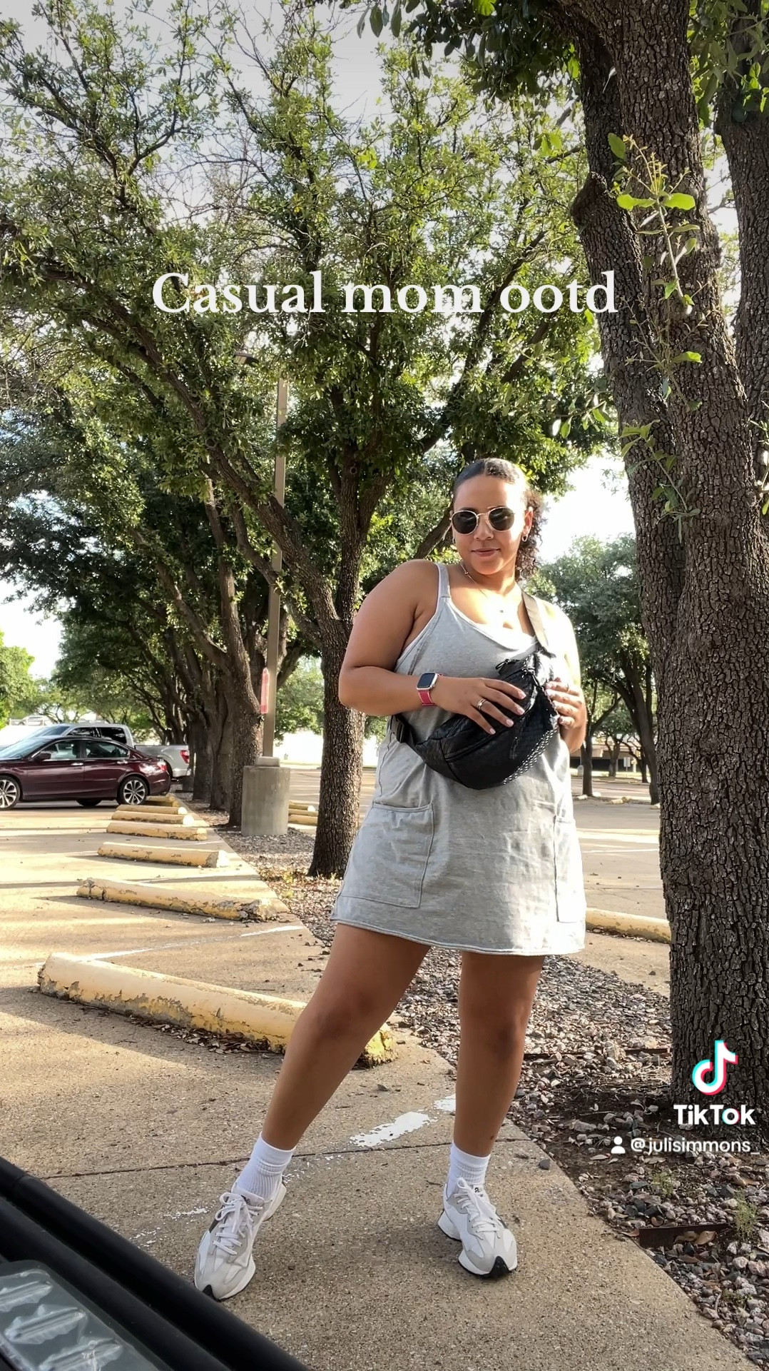 Free people romper dress, casual mom outfit, midsize mom ootd 

#LTKMidsize #LTKVideo