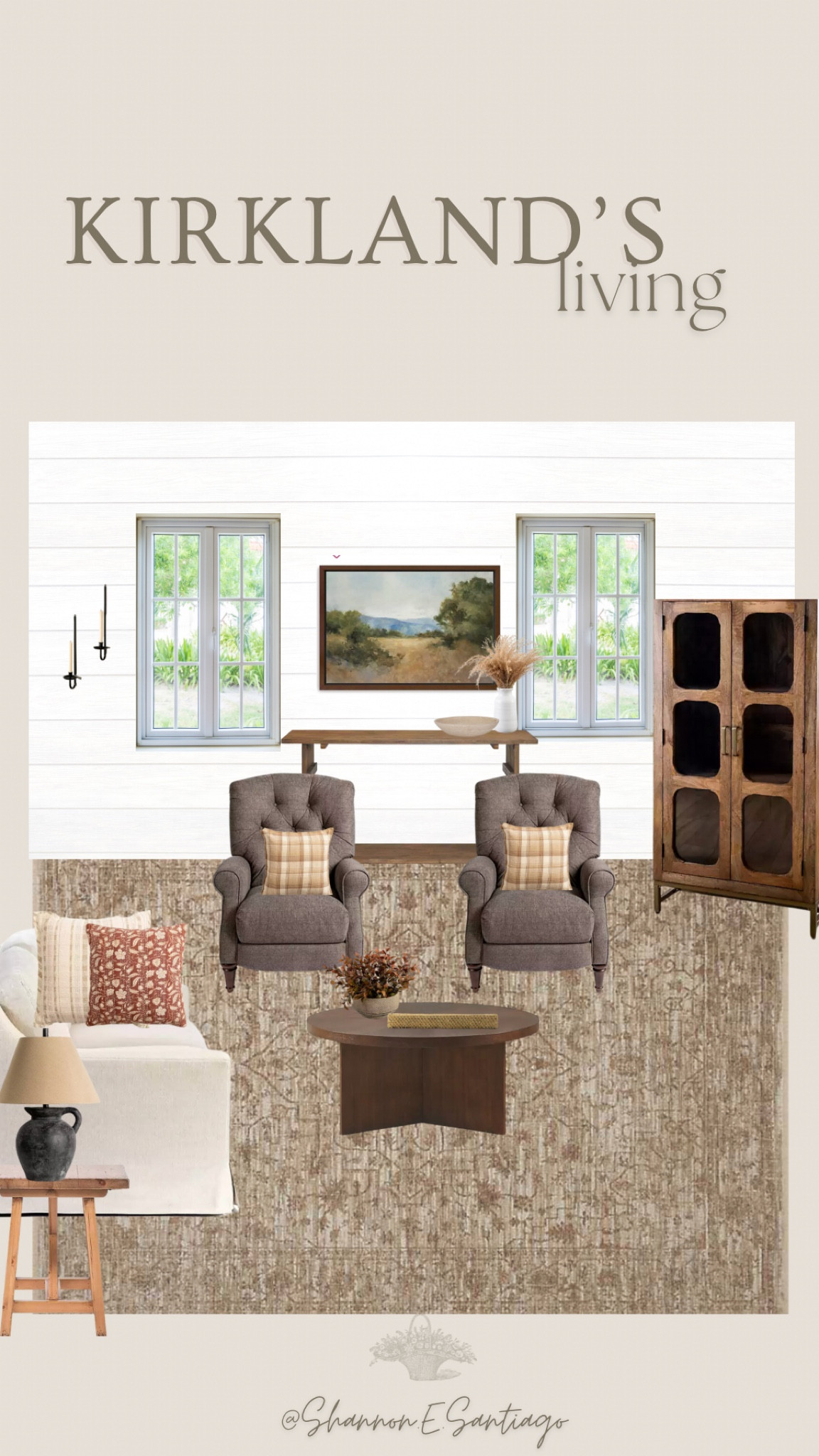 Fall living room, budget living room, Kirkland’s living room, living room mood board, budget decor finds, fall inspired living room, modern rustic style, transitional, modern vintage style 

#LTKhome #LTKSeasonal #LTKunder50