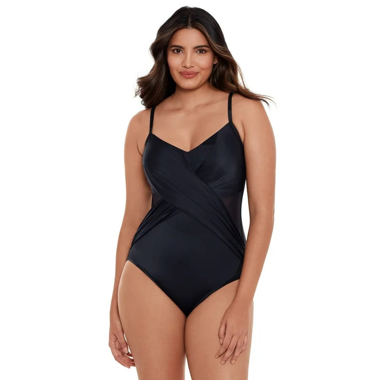 Embrace Your Curves Women's Janelle Swim Suit, 1-Piece | Walmart (US)