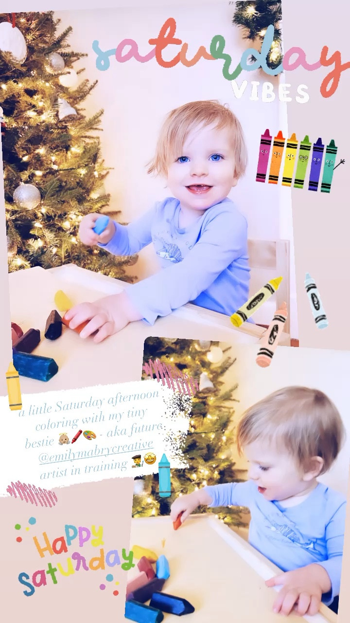 a little Saturday afternoon coloring with my tiny bestie 👼🏼🖍️🎨 - aka future @emilymabrycreative artist in training 🧑‍🎨🤩

#LTKhome #LTKfamily #LTKbaby