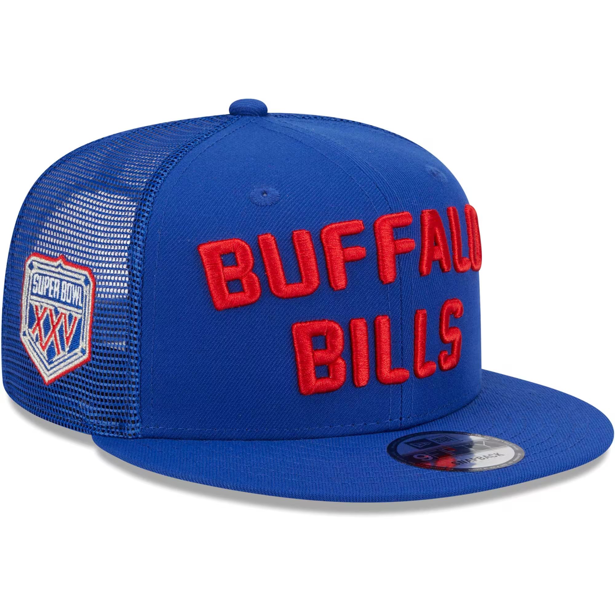 Buffalo Bills New Era Stacked Trucker 9FIFTY Snapback Hat - Royal | Fanatics