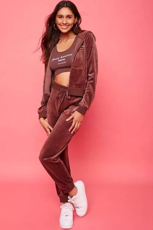 Forever 21 velour store tracksuit