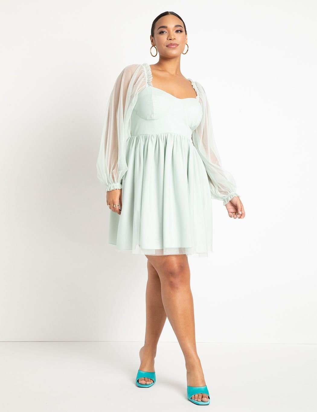 Sweetheart Bodice Mini Dress | Women's Plus Size Dresses | ELOQUII | Eloquii