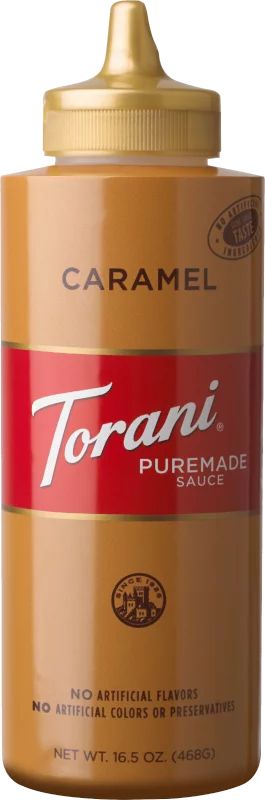 Torani Puremade Caramel Sauce, Authentic Coffeehouse Sauce and Dessert Topping, Plastic Squeeze B... | Walmart (US)
