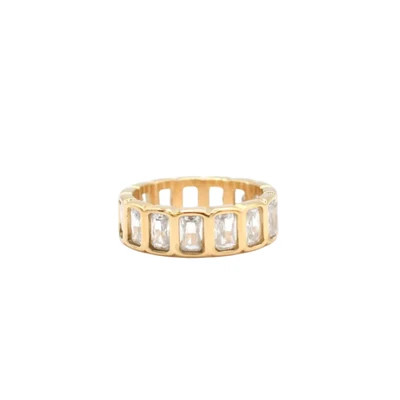 Emerald Cut Eternity Band | The Sis Kiss