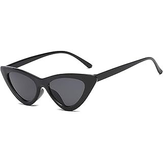 SOJOS Retro Vintage Narrow Cat Eye Sunglasses for Women Clout Goggles Plastic Frame Cardi B SJ204... | Amazon (US)