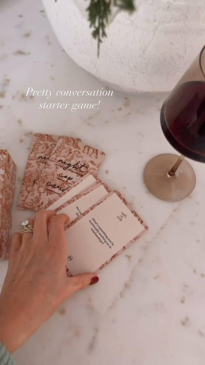 How cute are these conversation cards?! Perfect for hosting people for the holidays! 

Loverly Grey, Anthropologie, conversation starter cards, Thanksgiving hosting 

#LTKHoliday #LTKFindsUnder50 #LTKGiftGuide