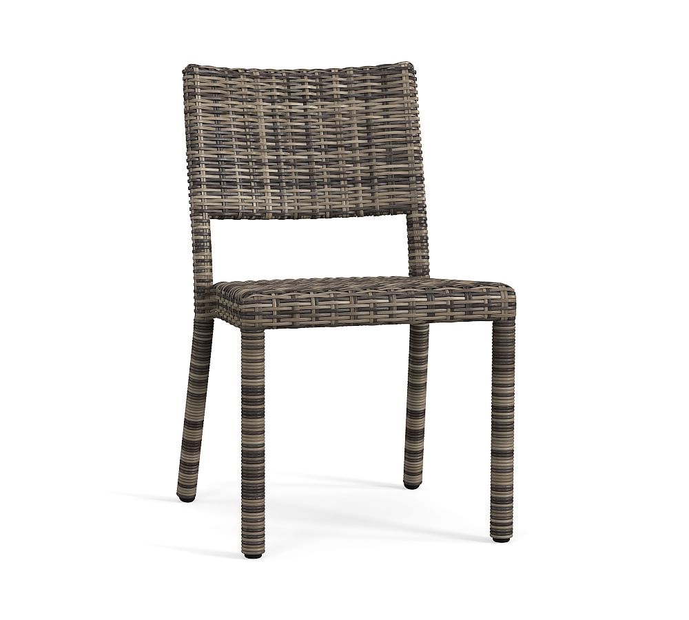 Open Box: Torrey Indoor/Outdoor All-Weather Wicker Stackable Dining Chair | Pottery Barn (US)