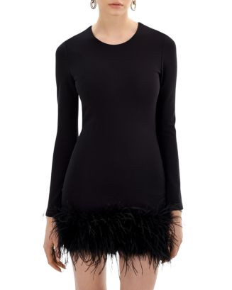 Feather Hem Dress | Bloomingdale's (US)