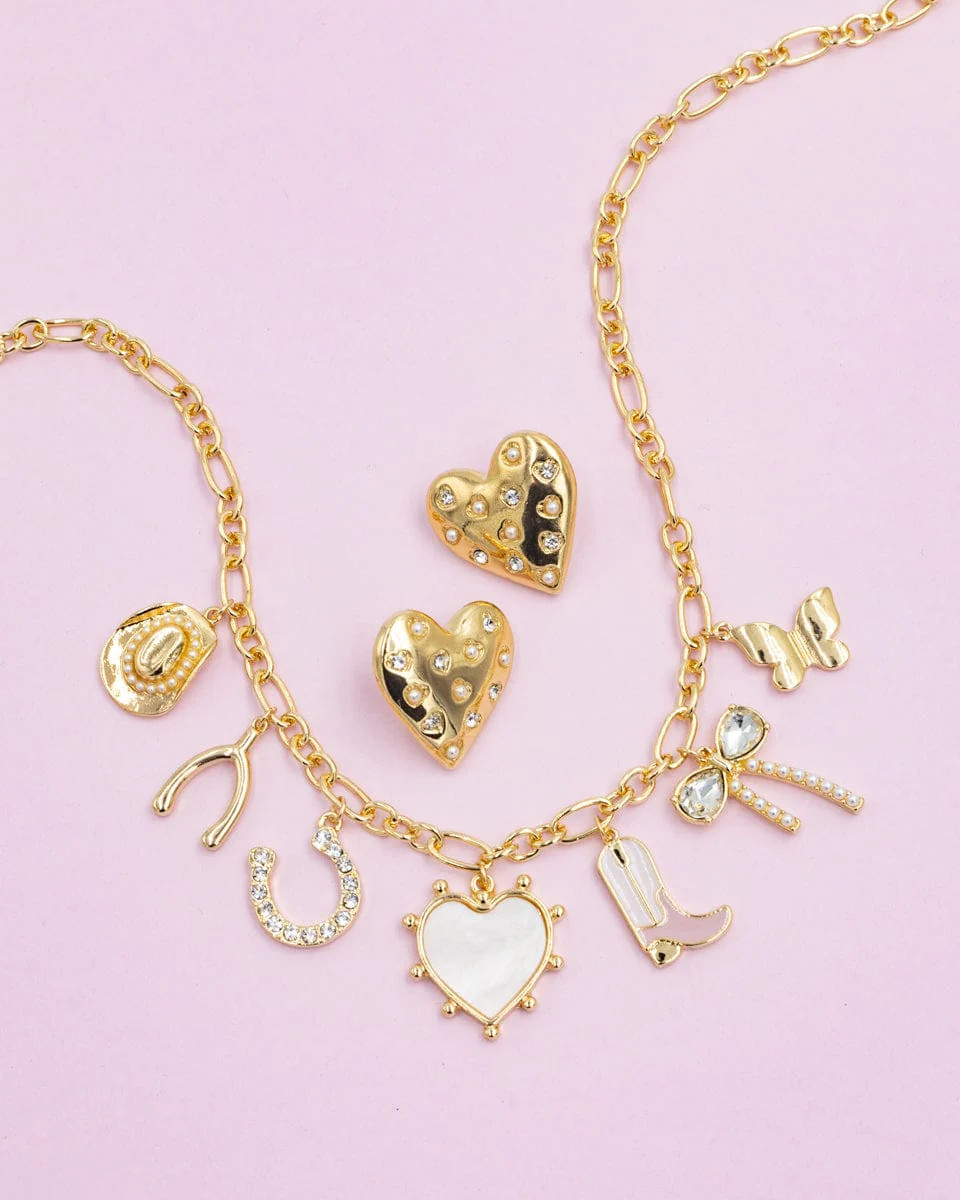 WESTERN CHARM EARRINGS AND NECKLACE SET | Packed Party