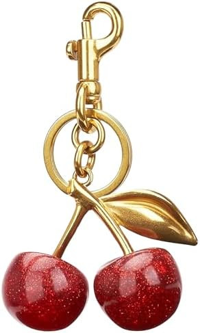 Cherry Keychain Bag Purse Charms For Handbags Cherry Accessories Mothers Day Birthday Ideas | Amazon (US)