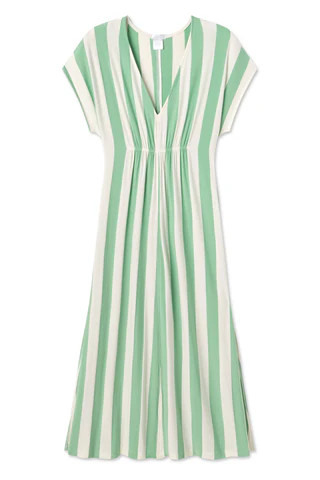 DreamKnit Caftan in Grass Stripe | Lake Pajamas