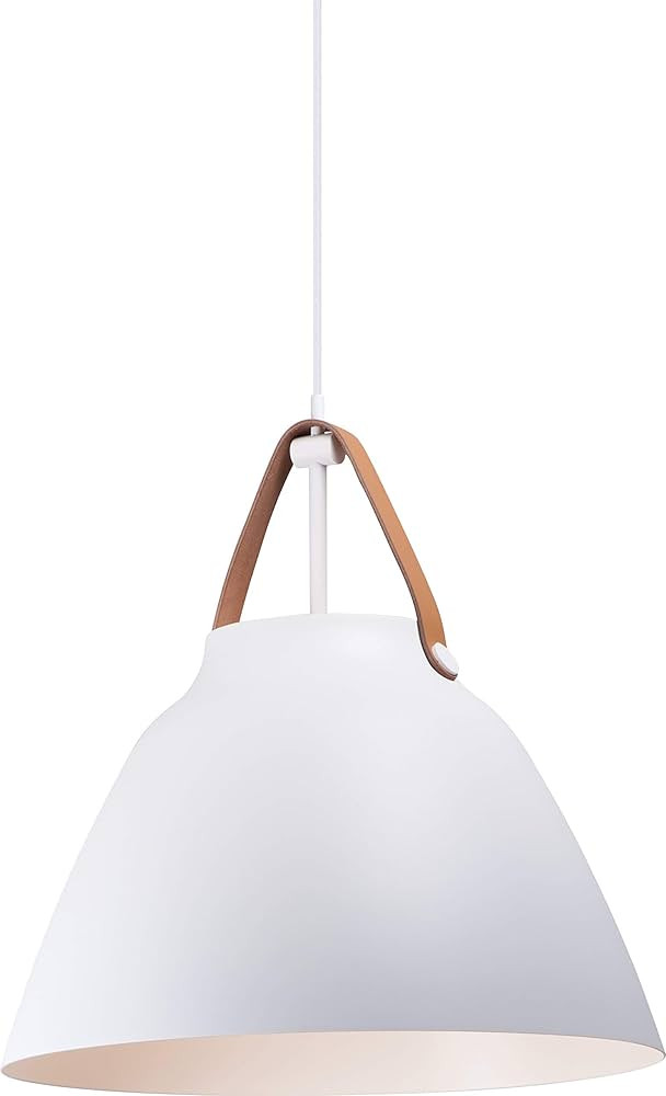Maxim 11358TNWT Nordic Scandinavian Metal Spun Pendant Ceiling Light, 1-Light 60 Watt, 18"H x 19"... | Amazon (US)