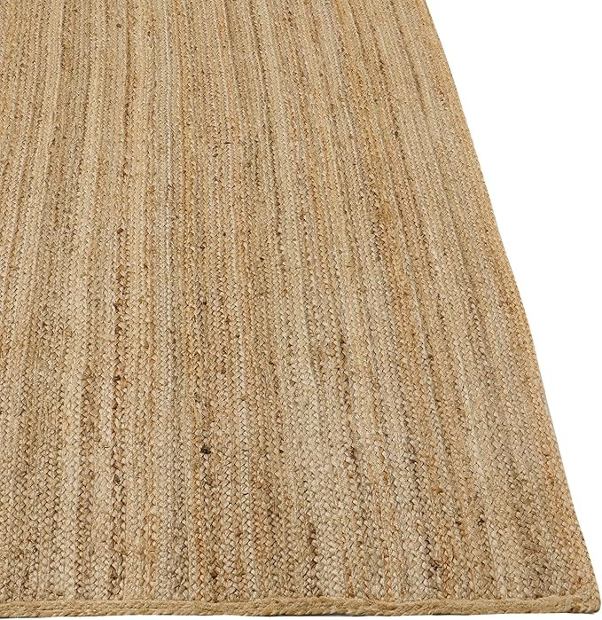 REDEARTH Rectangular Area Rug - Hand Woven Braided 100% Natural Jute - Artisan Made Boho Jute Rug... | Amazon (US)