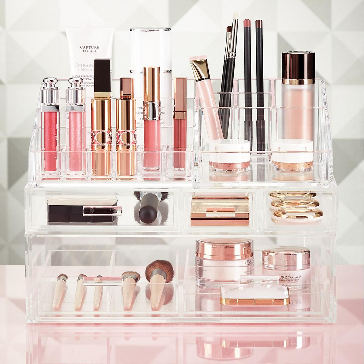Luxe Acrylic Makeup Storage Kit | The Container Store