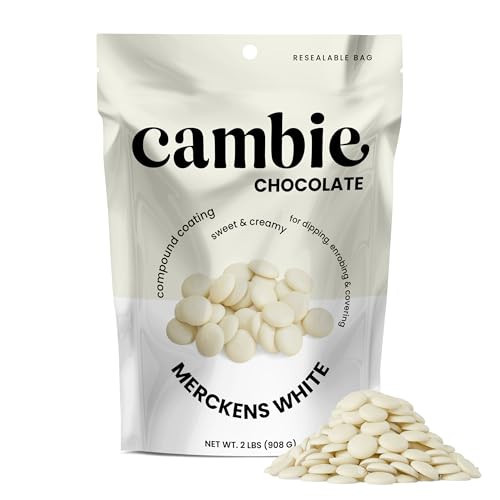 Merckens White Melting Chocolate - 2 Pounds of Premium Quality White Candy Melts to make Dubai Chocolate Bar, Cake Pops, Cocoa Bombs, & Homemade Desserts | Amazon (US)