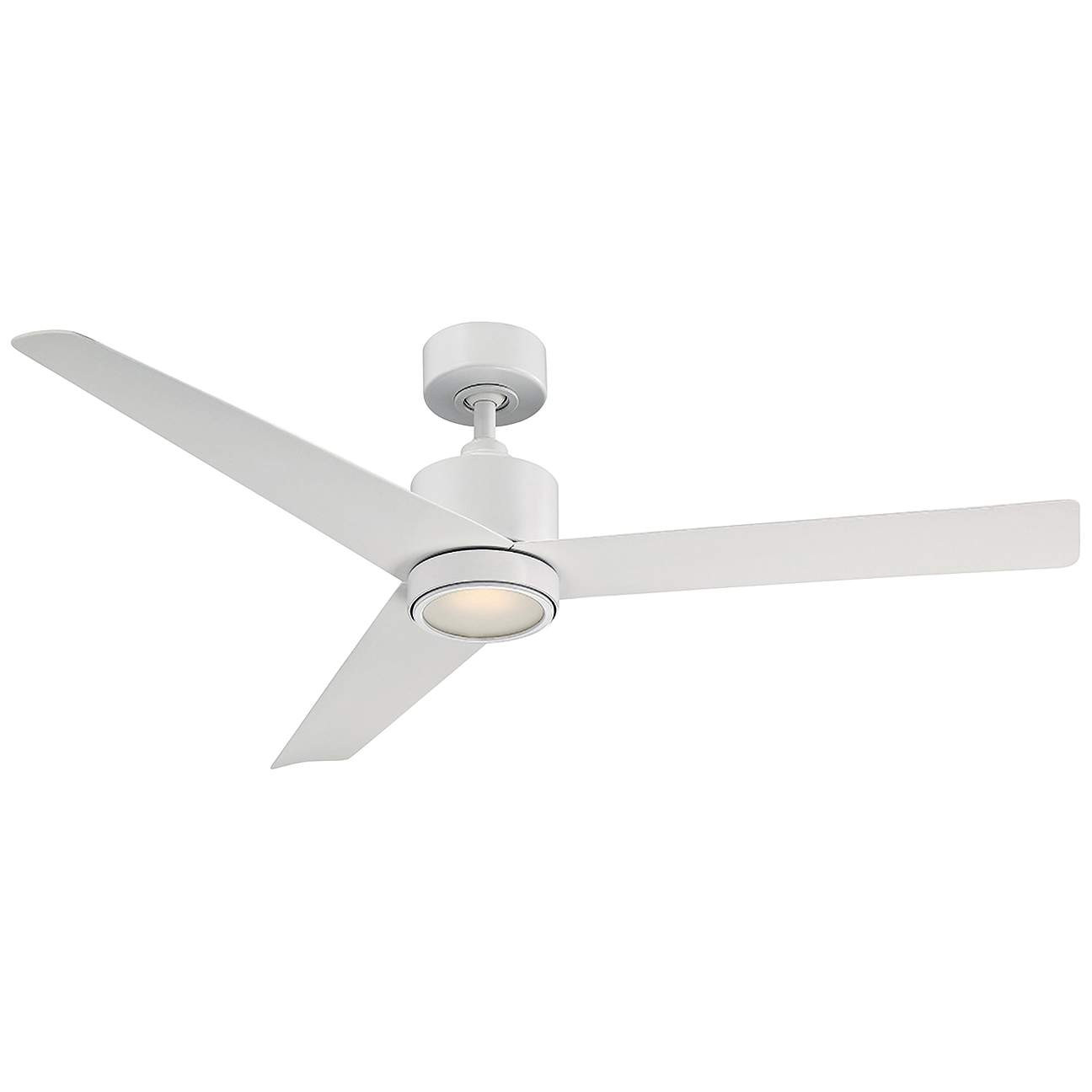 54" Modern Forms Lotus Matte White LED Wet Ceiling Fan | LampsPlus.com