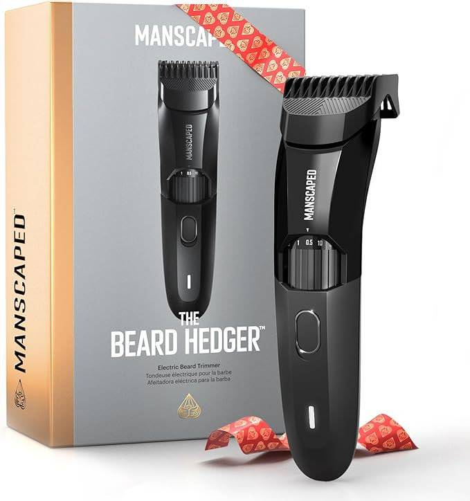 MANSCAPED® The Beard Hedger® Premium Men's Beard Trimmer, 20 Length Adjustable Blade Wheel, Sta... | Amazon (US)