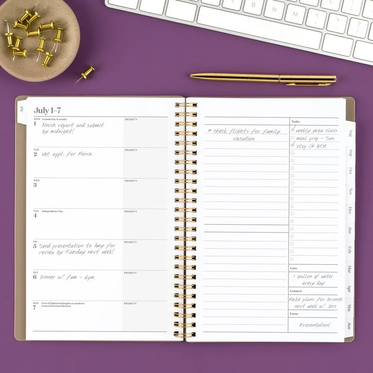 Cambridge Monthly Weekly Medium Taupe Planner | Walmart (US)