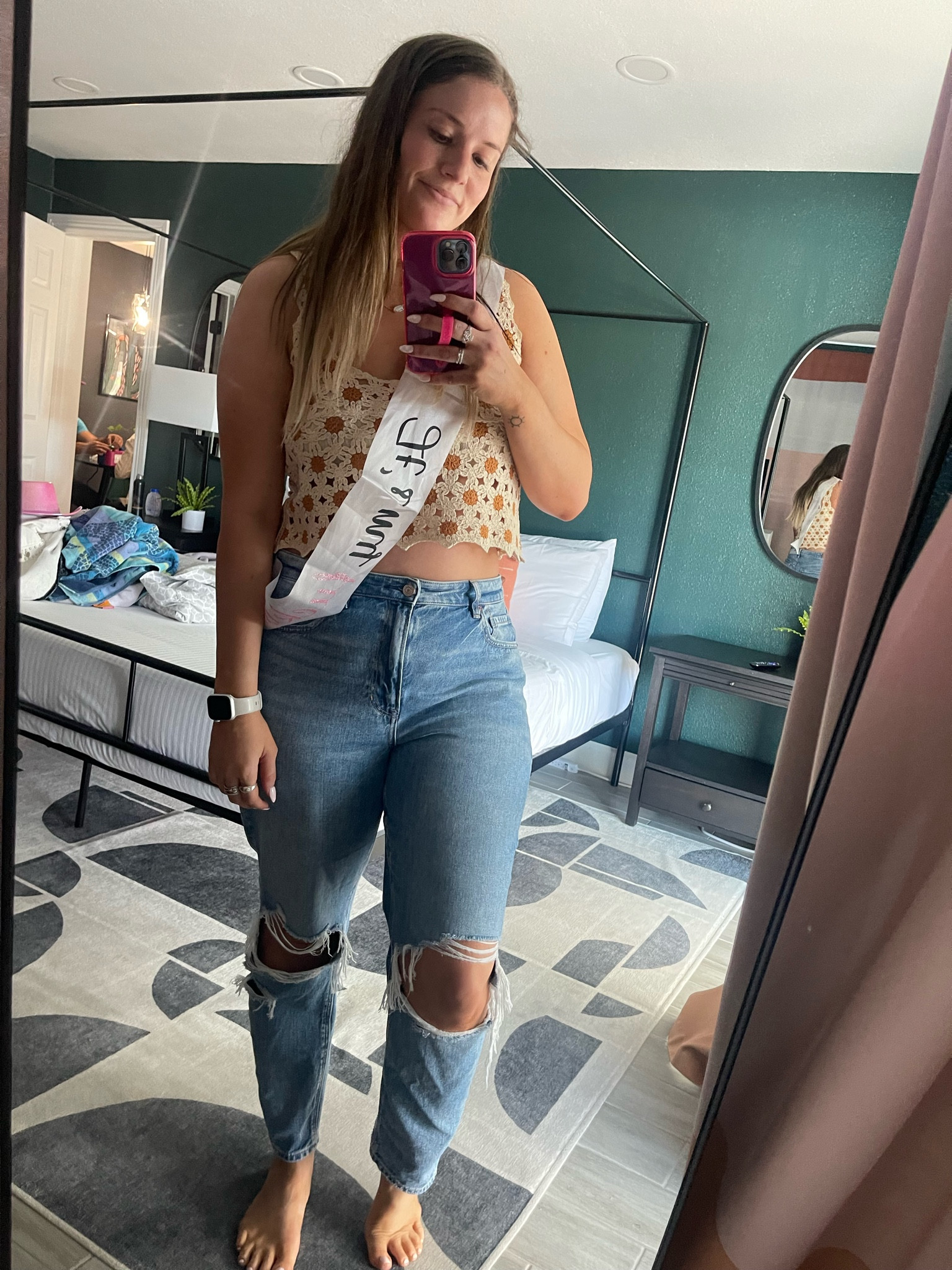 these strigid jeans are my new obsession! rigid in the front for tummy control but stretchy in the back 👏🏻 

#LTKunder50 #LTKstyletip #LTKFind