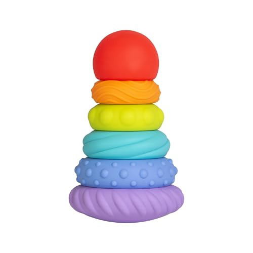 Ubbi Baby Teether Totter, Multi-Textured Food-Grade Silicone Teething Toy, 6 Piece Set, Early Development Toy | Amazon (US)