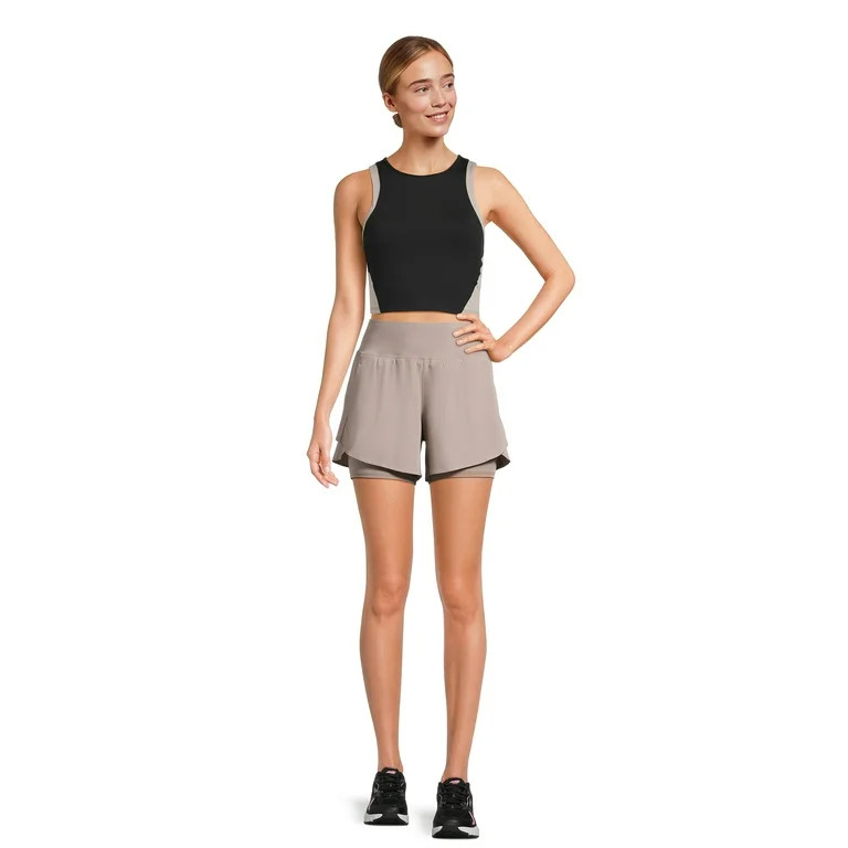 Avia Women's and Women's Plus Compression Waist Run Shorts, Sizes XS-XXXL | Walmart (US)