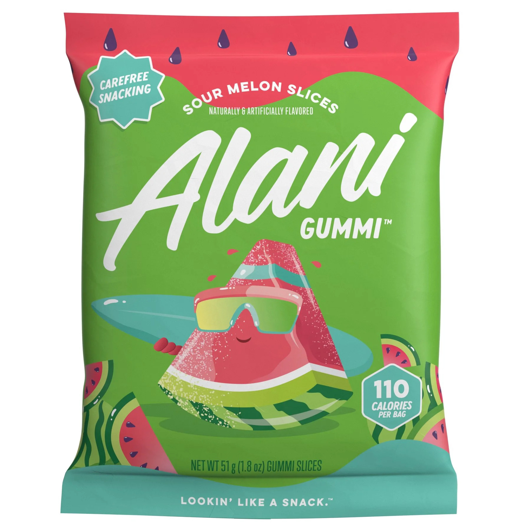 Alani Nu Gummi Sour Melon Slices, 1.8 oz (Package May Vary) | Walmart (US)