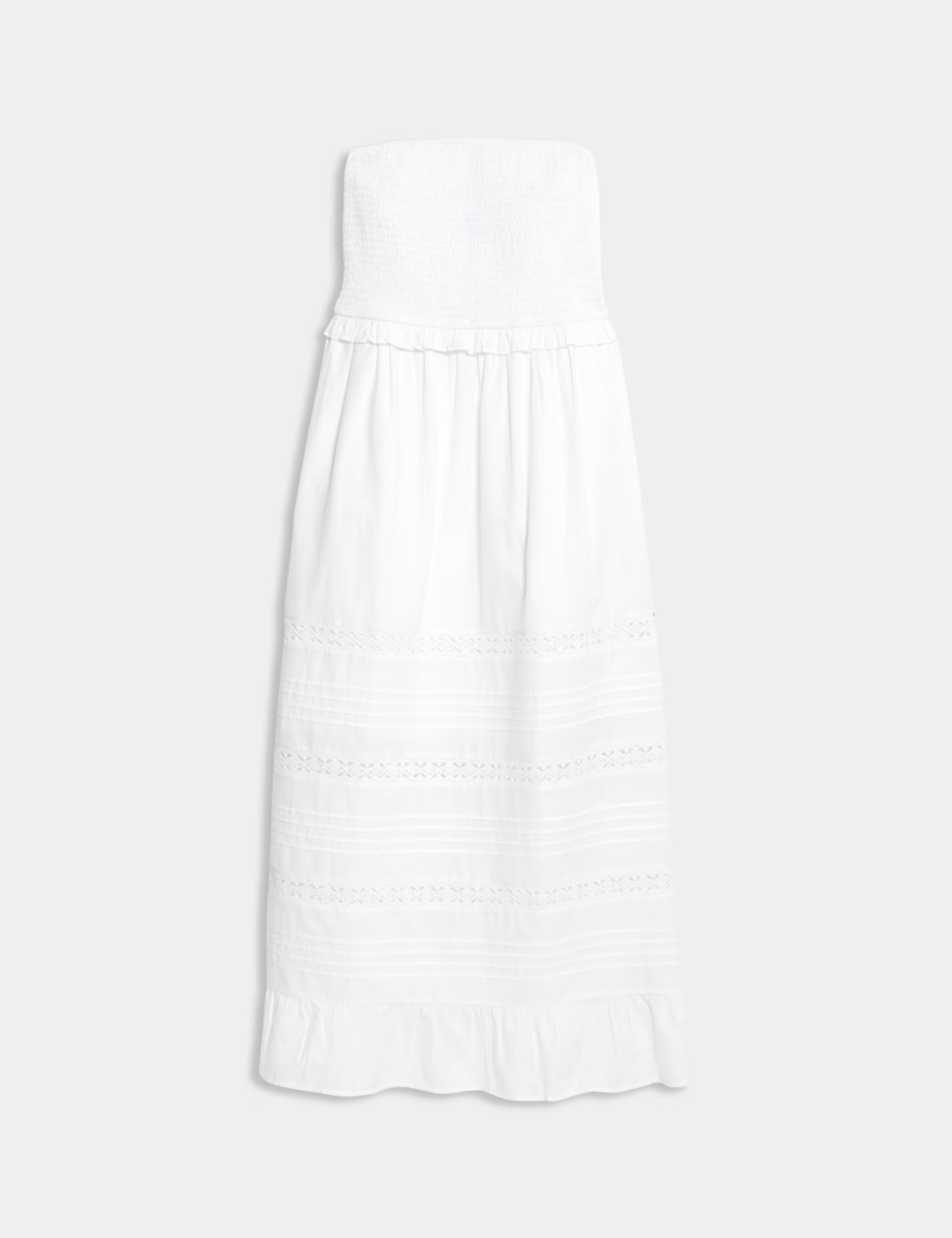 Pure Cotton Bandeau Maxi Waisted Dress | Marks & Spencer (UK)
