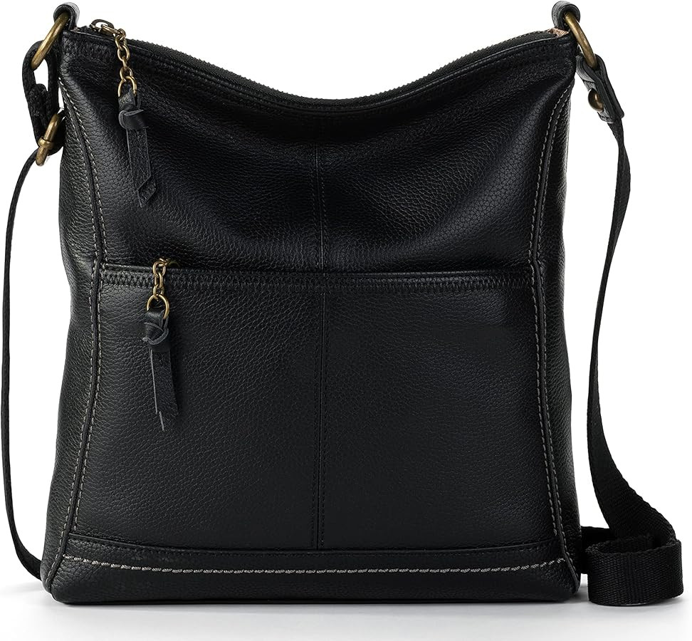 The Sak Womens Iris Crossbody in Leather Casual Purse With Adjustable Strap Zipper Pockets | Amazon (US)