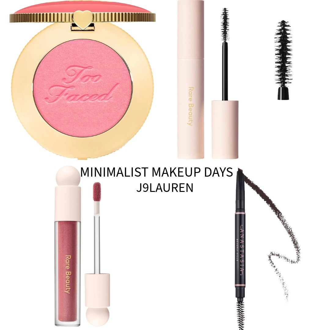 Minimal Makeup = Maximum Confidence

Minimal makeup days are my favorite

✨A volumizing mascara to open up my eyes
✨A pop of blush for that natural glow
✨My go-to lip gloss for a hydrated pout
✨Defined eyebrows to frame the face

These four products make me feel refreshed, put together, and ready to take on the day with minimal effort

Tap to shop my go-to picks for a simple and clean makeup routine

#minimalmakeup #nomakeupmakeup #freshfacelook #makeupessentials #ltkbeauty #everydaymakeup #naturalbeauty
 
everyday makeup | natural makeup | what makeup i use | beauty essentials 

#LTKBeauty #LTKPetite #LTKTravel