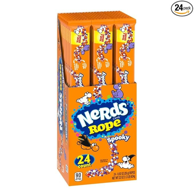 Nerds Spooky Ropes Candy, Halloween Trick or Treat Packs, 0.92oz (Pack of 24) | Amazon (US)