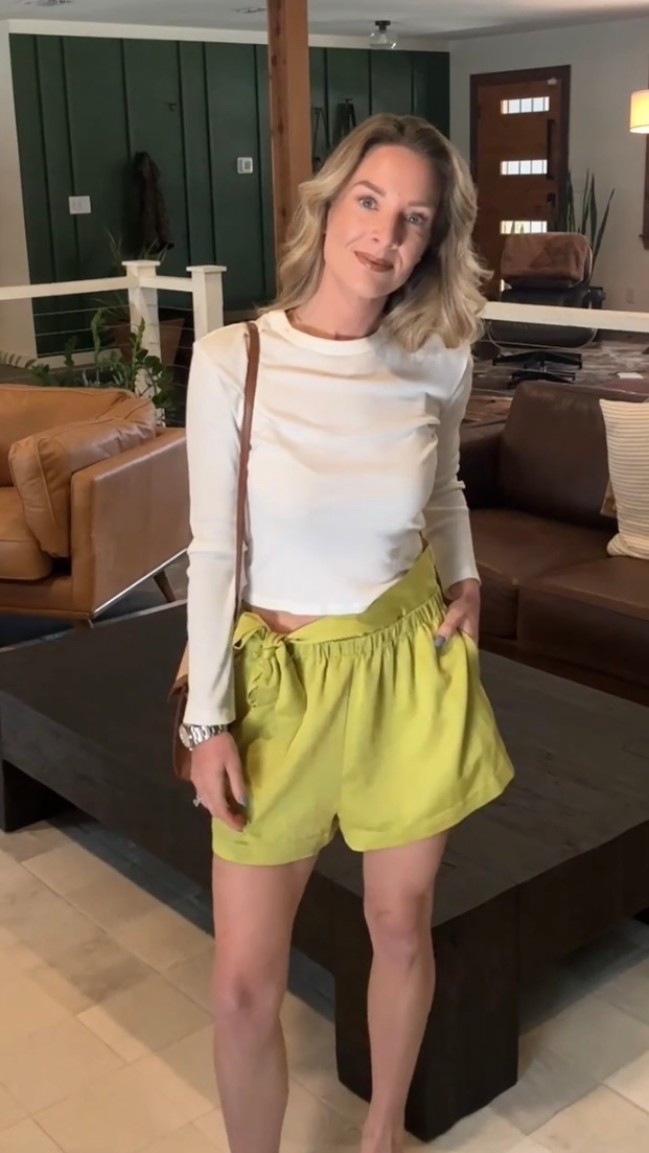 This OUTFIT! 🥂🥂 
Shop this years version of my  Lovers and Friends shorts @Revolve 
Pair this outfit with a little beaded bag ! So fun for spring !!  

#LTKvlog #LTKdayinmylife #LTKootd