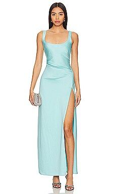 Anna Quan Etta Dress in Electric Teal from Revolve.com | Revolve Clothing (Global)