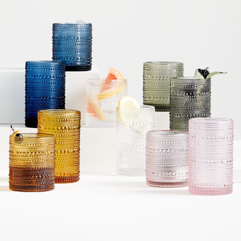 Alma Highball and Double Old-Fashioned Glasses | Crate & Barrel | Crate & Barrel