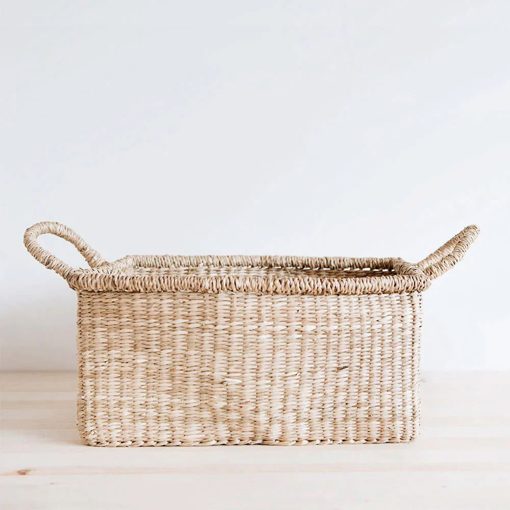 Handwoven Seagrass Everything Basket | Roan Iris