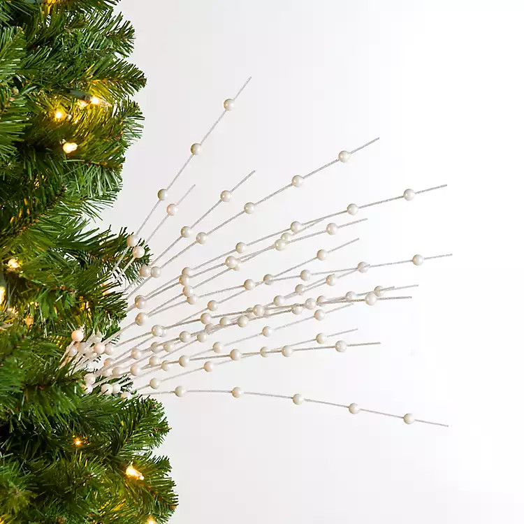 White Pearl Beads Tree Pick | Kirklands