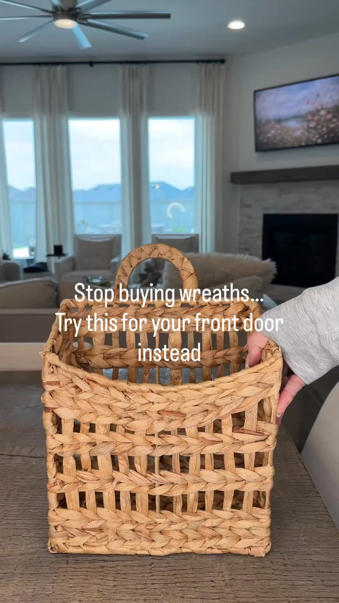 Stop buying wreaths… try this for your front door instead. Sometimes the simplest ideas make the biggest difference. Instead of a wreath, try hanging a basket filled with beautiful faux florals. It’s such an easy way to refresh your front door for spring and add a little charm the moment guests arrive.

#LTKHome