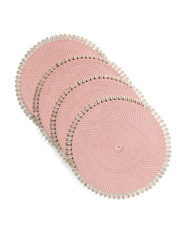 Set Of 4 Capiz Placemats | TJ Maxx