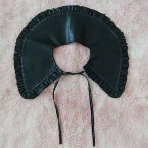 Ruffled Faux Leather Collar | Poshmark